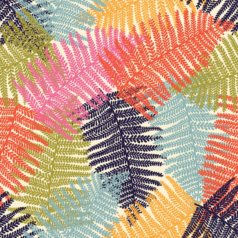 Botanical Leaf Printed Wallpaper Mural Contemporary Non-Woven Wall Art in Dark Color Clearhalo 'Wall Decor' 'Wall Mural' 1807431