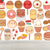 Delicious Foods Wall Paper Mural for Childrens Bedroom, Multi-Color, Made to Measure Dark Brown Clearhalo 'Wall Decor' 'Wall Mural' 1807448