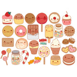 Delicious Foods Wall Paper Mural for Childrens Bedroom, Multi-Color, Made to Measure Clearhalo 'Wall Decor' 'Wall Mural' 1807451