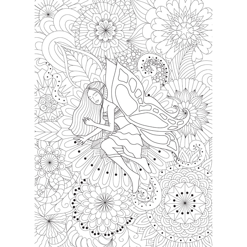 Full Size Cartoon Wallpaper Mural Black and White Hand Print Landscape Wall Covering, Custom Made Clearhalo 'Wall Decor' 'Wall Mural' 1807591