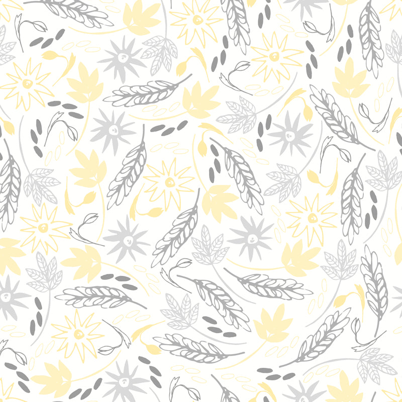 Pastel Color Floral Pattern Mural Stain Resistant Stylish Girls Bedroom Wall Decor Clearhalo 'Wall Decor' 'Wall Mural' 1807596