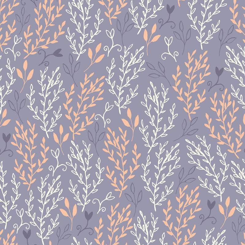 Pastel Color Floral Pattern Mural Stain Resistant Stylish Girls Bedroom Wall Decor Clearhalo 'Wall Decor' 'Wall Mural' 1807611