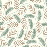 Illustration Flower Foliage Mural for House Interior, Soft Color, Custom Size Available Clearhalo 'Wall Decor' 'Wall Mural' 1807631