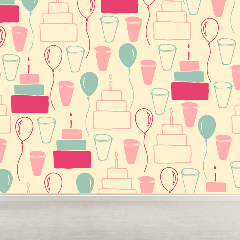 Mixed Pattern Wallpaper Mural Cartoon Non-Woven Fabric Wall Art for Boys Bedroom Clearhalo 'Wall Decor' 'Wall Mural' 1807645