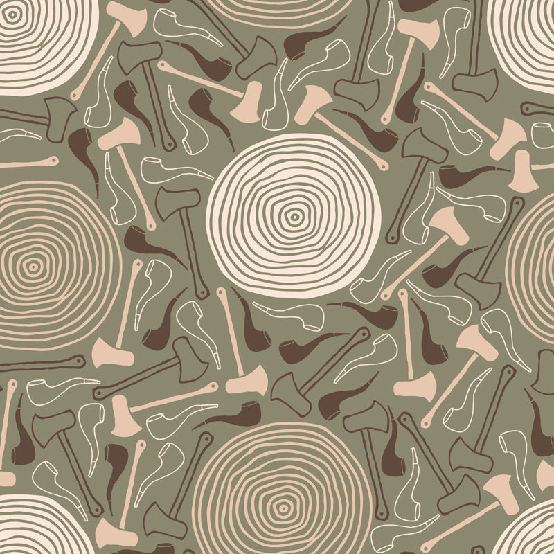 Smooth Botanics Wall Paper Mural Personalized Trendy Wall Covering for Accent Wall Clearhalo 'Wall Decor' 'Wall Mural' 1807681