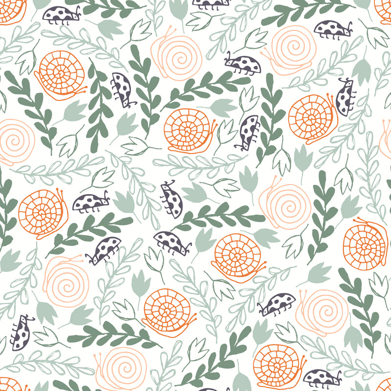 Smooth Botanics Wall Paper Mural Personalized Trendy Wall Covering for Accent Wall Clearhalo 'Wall Decor' 'Wall Mural' 1807686