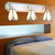 3 Lights Wall Mounted Lighting Tiffany Lily White Glass Sconce Light for Bedroom White Clearhalo 'Industrial' 'Middle century wall lights' 'Tiffany wall lights' 'Tiffany' 'Wall Lamps & Sconces' 'Wall Lights' Lighting' 180769
