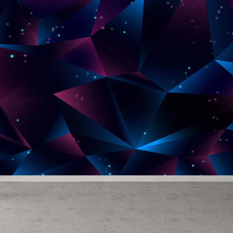 Home Decor Abstract Pattern Mural Wallpaper Customized Sci-Fi Wall Covering for Kitchen Black Clearhalo 'Wall Decor' 'Wall Mural' 1807753