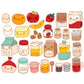 Stain-Proof Cartoon Foods Print Mural Non-Woven Children's Art Wall Decor for Kids Room Clearhalo 'Wall Decor' 'Wall Mural' 1807781