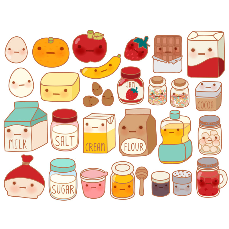 Stain-Proof Cartoon Foods Print Mural Non-Woven Children's Art Wall Decor for Kids Room Clearhalo 'Wall Decor' 'Wall Mural' 1807781