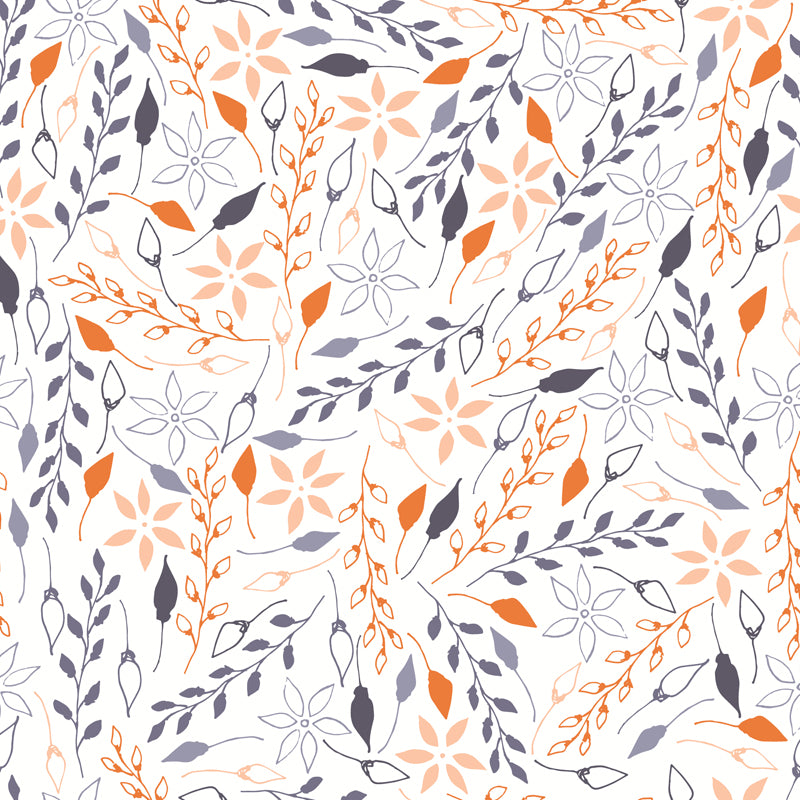 Botanical Print Mural Wallpaper Pastel Color Contemporary Wall Covering for Bedroom Clearhalo 'Wall Decor' 'Wall Mural' 1807806