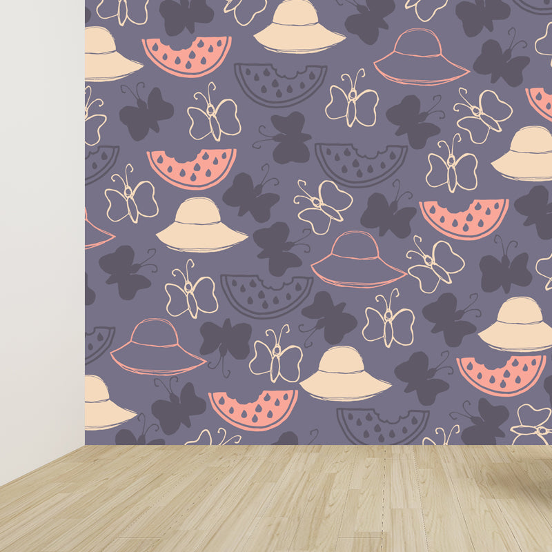 Extra Large Animals Print Mural Soft Color Non-Woven Wall Art for Home Decor, Personalised Clearhalo 'Wall Decor' 'Wall Mural' 1807909