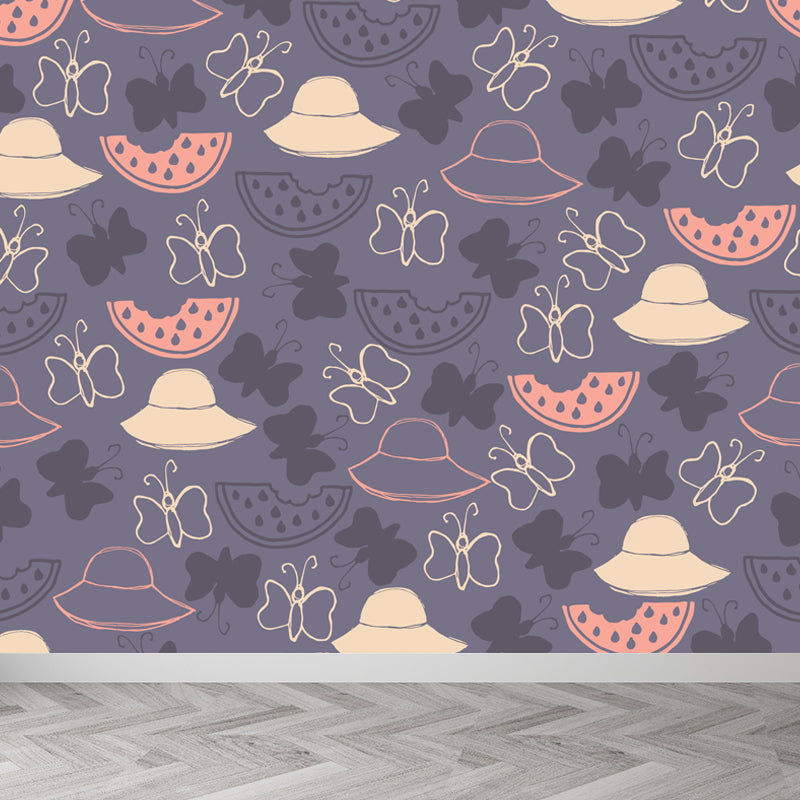 Extra Large Animals Print Mural Soft Color Non-Woven Wall Art for Home Decor, Personalised Clearhalo 'Wall Decor' 'Wall Mural' 1807910