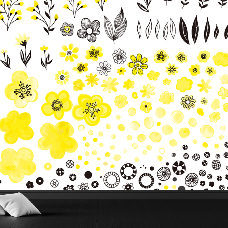 Soft Color Florentine Mural Wallpaper for Decoration Modern Living Room Wall Art Clearhalo 'Wall Decor' 'Wall Mural' 1807919