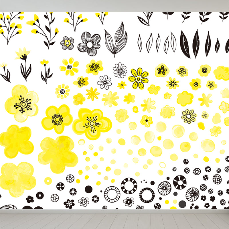 Soft Color Florentine Mural Wallpaper for Decoration Modern Living Room Wall Art Clearhalo 'Wall Decor' 'Wall Mural' 1807920