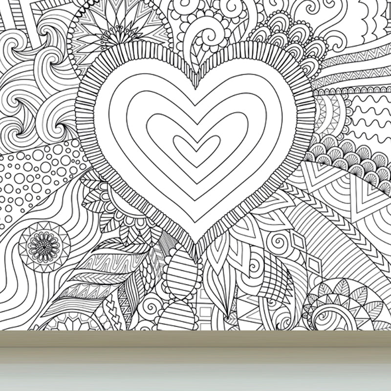 Soft Color Florentine Mural Wallpaper for Decoration Modern Living Room Wall Art Clearhalo 'Wall Decor' 'Wall Mural' 1807934