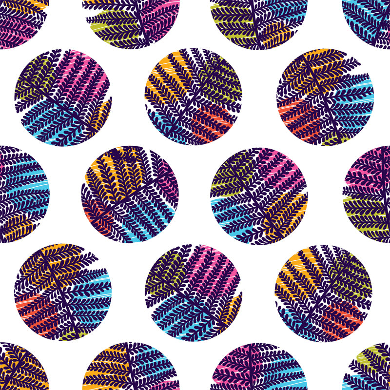 Contemporary Botanical Print Mural Decal Soft Color Dining Room Wall Covering, Custom Clearhalo 'Wall Decor' 'Wall Mural' 1807951