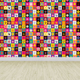 Contemporary Botanical Print Mural Decal Soft Color Dining Room Wall Covering, Custom Clearhalo 'Wall Decor' 'Wall Mural' 1807964