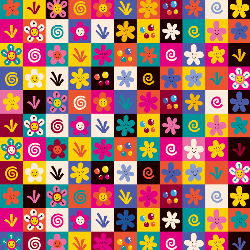 Contemporary Botanical Print Mural Decal Soft Color Dining Room Wall Covering, Custom Clearhalo 'Wall Decor' 'Wall Mural' 1807966