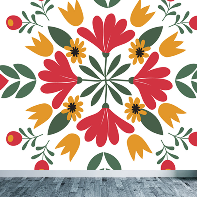 Modern Abstract Mural Wallpaper for Guest Room Customised Wall Decor in Pastel Color Clearhalo 'Wall Decor' 'Wall Mural' 1807970