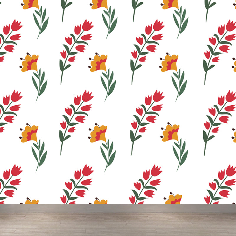 Modern Abstract Mural Wallpaper for Guest Room Customised Wall Decor in Pastel Color Clearhalo 'Wall Decor' 'Wall Mural' 1807980