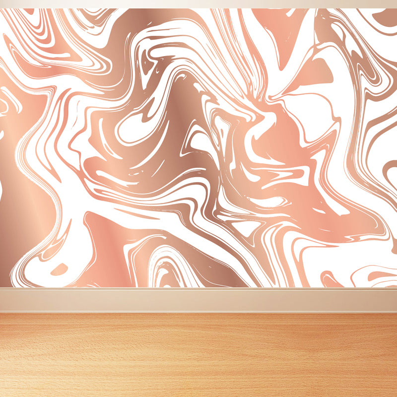 Modern Abstract Mural Wallpaper for Guest Room Customised Wall Decor in Pastel Color Clearhalo 'Wall Decor' 'Wall Mural' 1807984