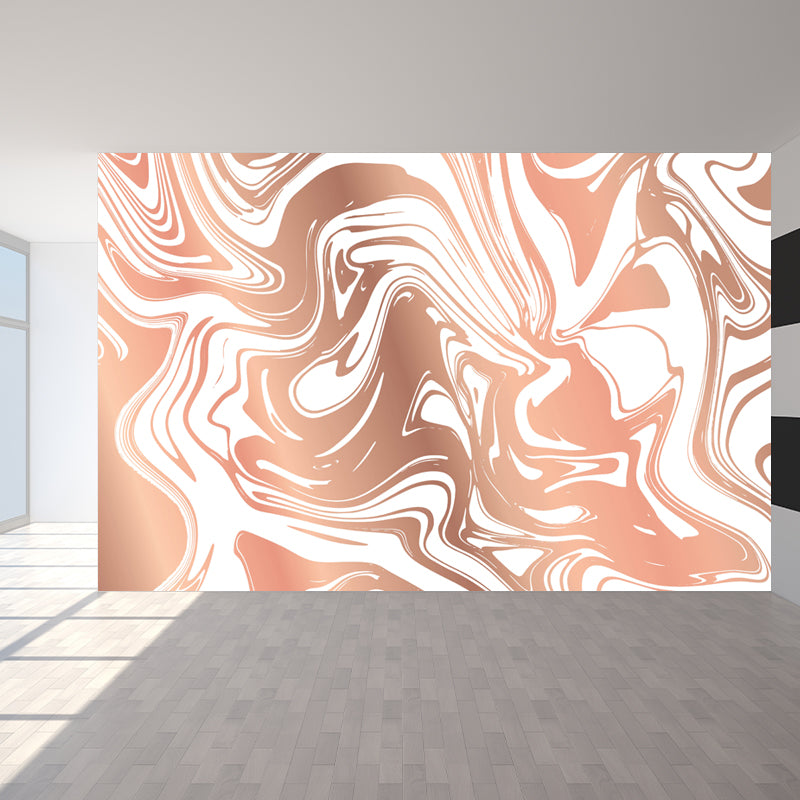 Modern Abstract Mural Wallpaper for Guest Room Customised Wall Decor in Pastel Color Clearhalo 'Wall Decor' 'Wall Mural' 1807985