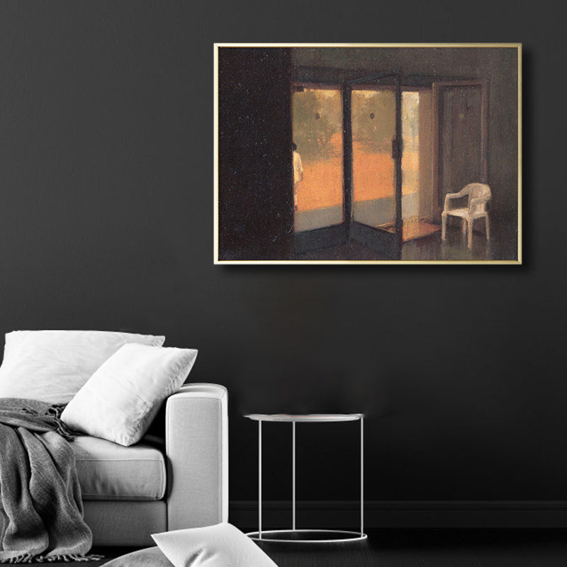 Drawing Print Room Interior Canvas Pastel Traditional Wall Art Decor for House Interior Clearhalo 'Art Gallery' 'Canvas Art' 'Traditional' Arts' 1808044