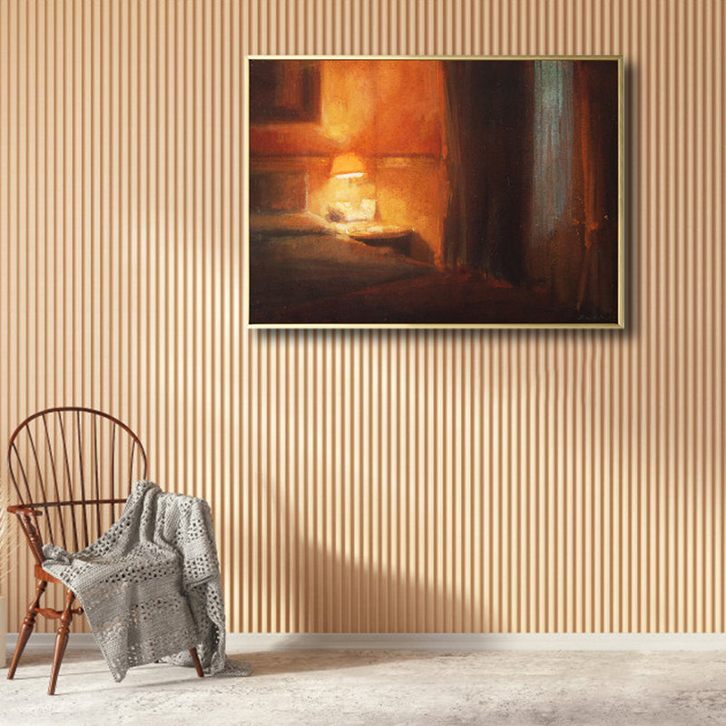 Drawing Print Room Interior Canvas Pastel Traditional Wall Art Decor for House Interior Brown Clearhalo 'Art Gallery' 'Canvas Art' 'Traditional' Arts' 1808046