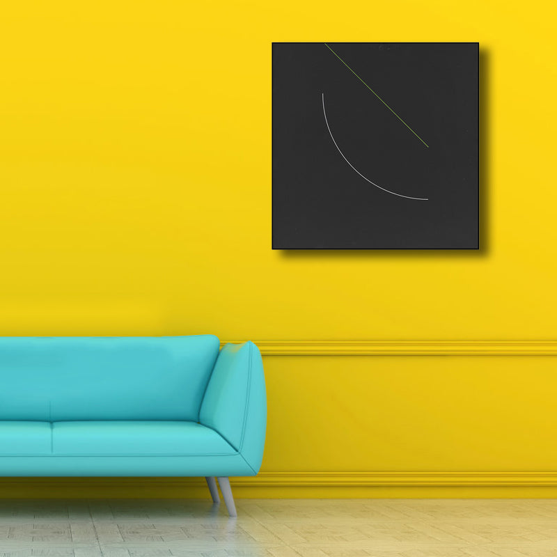 Abstract Pattern Canvas Nordic Style Textured Wall Decor in Soft Color for Kitchen Black Clearhalo 'Arts' 'Canvas Art' 1808058