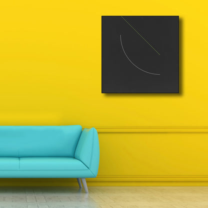 Abstract Pattern Canvas Nordic Style Textured Wall Decor in Soft Color for Kitchen Black Clearhalo 'Arts' 'Canvas Art' 1808058