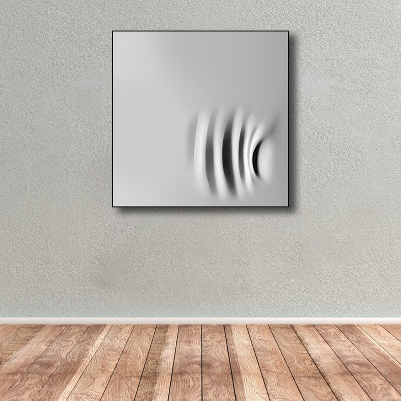 Abstract Pattern Canvas Nordic Style Textured Wall Decor in Soft Color for Kitchen - Grey - Clearhalo - 'Arts' - 'Canvas Art' - 1808062