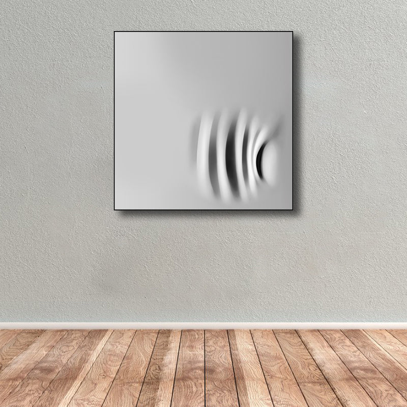 Abstract Pattern Canvas Nordic Style Textured Wall Decor in Soft Color for Kitchen Grey Clearhalo 'Arts' 'Canvas Art' 1808062
