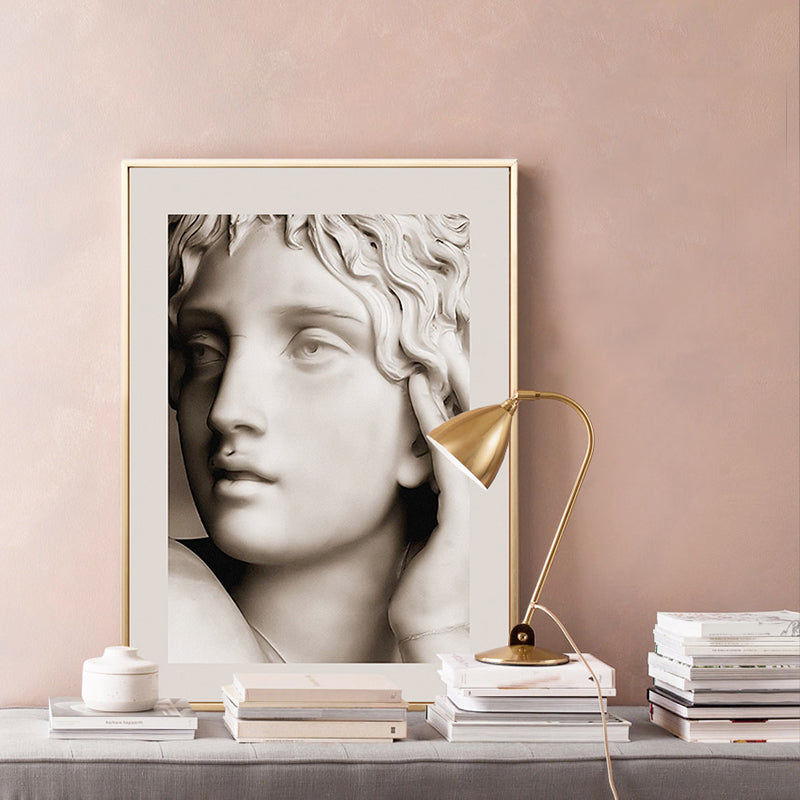 Light Color Angel Sculpture Art Print Figure Modern Textured Canvas for Living Room Brown Clearhalo 'Art Gallery' 'Canvas Art' 'Contemporary Art Gallery' 'Modern' Arts' 1808080