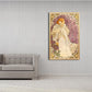 Art Nouveau Religion Canvas Pastel Color Painting Print Woman Wall Decor for Home Clearhalo 'Arts' 'Canvas Art' 1808168