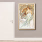 Art Nouveau Religion Canvas Pastel Color Painting Print Woman Wall Decor for Home Clearhalo 'Arts' 'Canvas Art' 1808179