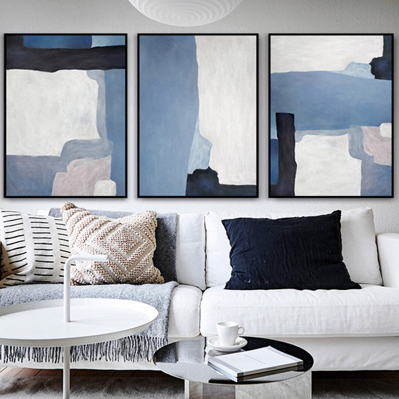 Illustration Watercolor Canvas Abstract Expressionism Textured Wall Art Decor in Light Color Clearhalo 'Arts' 'Canvas Art' 1808317