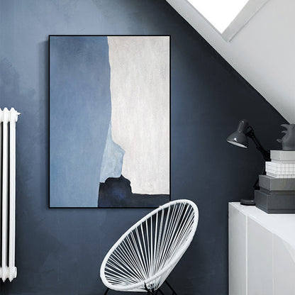 Illustration Watercolor Canvas Abstract Expressionism Textured Wall Art Decor in Light Color Blue Clearhalo 'Arts' 'Canvas Art' 1808319