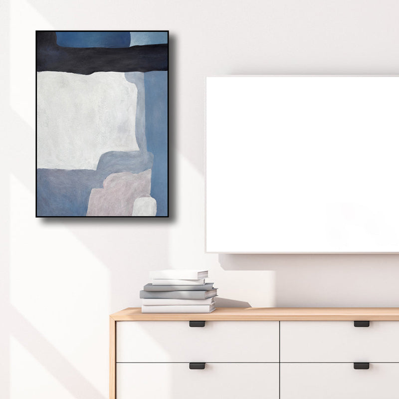 Illustration Watercolor Canvas Abstract Expressionism Textured Wall Art Decor in Light Color Clearhalo 'Arts' 'Canvas Art' 1808326