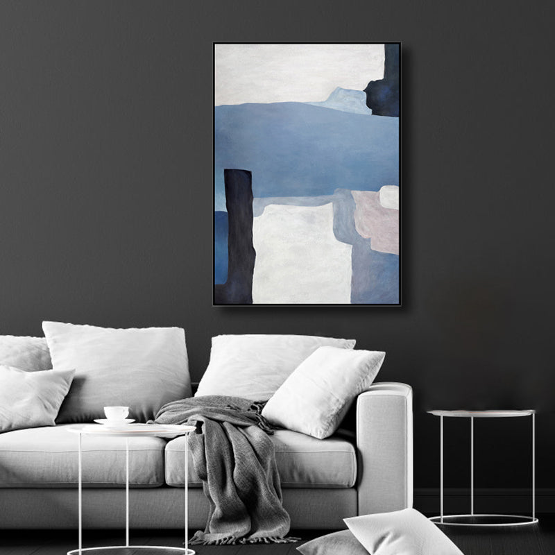 Illustration Watercolor Canvas Abstract Expressionism Textured Wall Art Decor in Light Color Clearhalo 'Arts' 'Canvas Art' 1808331