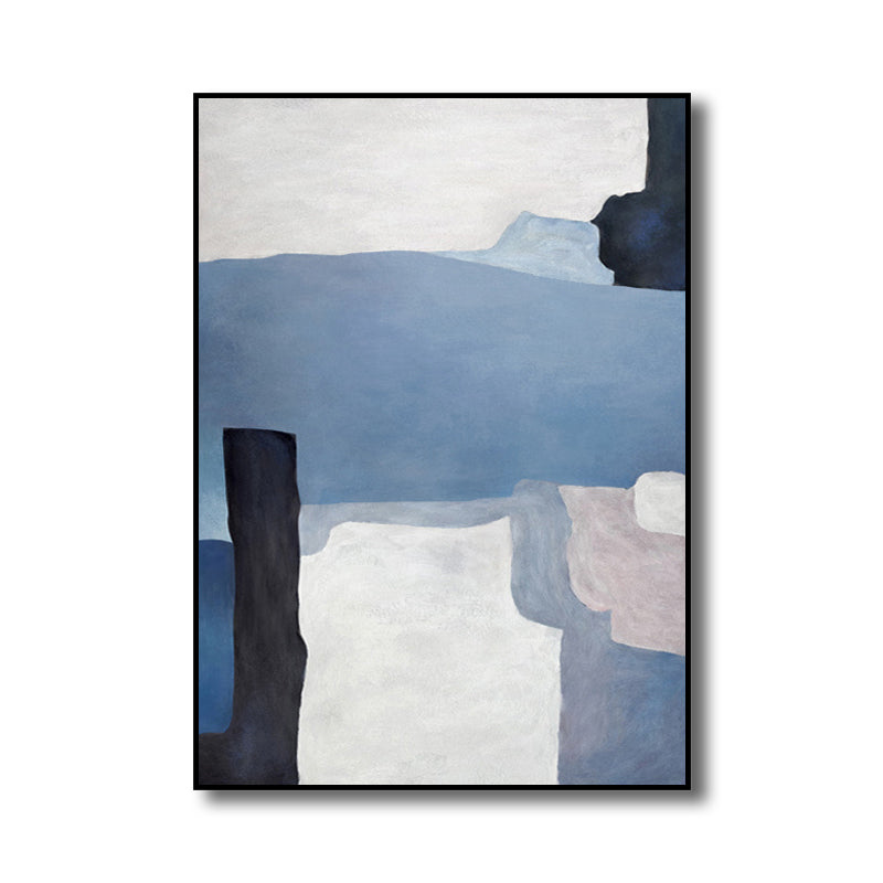 Illustration Watercolor Canvas Abstract Expressionism Textured Wall Art Decor in Light Color Clearhalo 'Arts' 'Canvas Art' 1808332