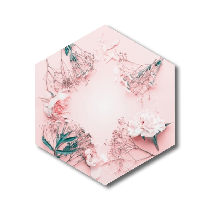 Contemporary Floral Design Art Print Girls Bedroom Wall Decor in Light Color, Textured Clearhalo 'Art Gallery' 'Canvas Art' 'Contemporary Art Gallery' 'Modern' Arts' 1808404