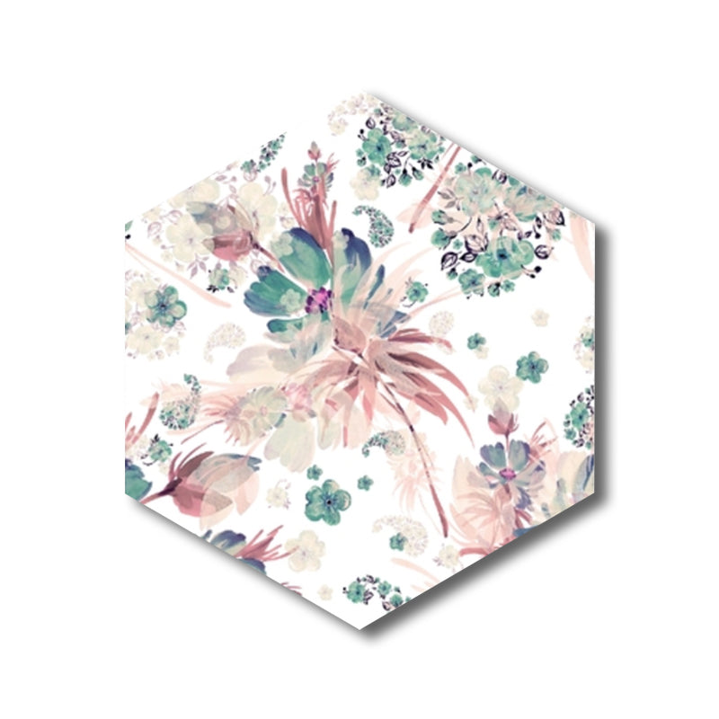 Contemporary Floral Design Art Print Girls Bedroom Wall Decor in Light Color, Textured Clearhalo 'Art Gallery' 'Canvas Art' 'Contemporary Art Gallery' 'Modern' Arts' 1808412