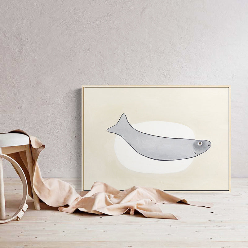 Nordic Still Life Stuff Canvas House Interior Wall Art Print in Pastel Color, Sizes Optional Grey Clearhalo 'Arts' 'Canvas Art' 1808413
