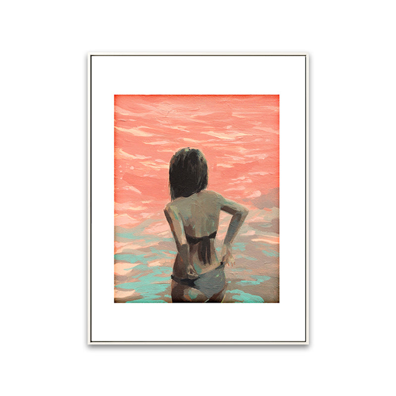 Soft Color Figure Painting Canvas Textured Wall Art Print for Home, Multiple Size Options Clearhalo 'Arts' 'Canvas Art' 1808449