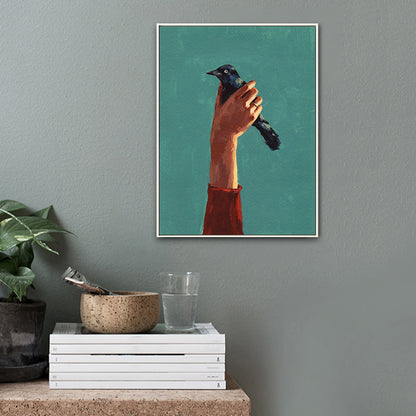 Soft Color Figure Painting Canvas Textured Wall Art Print for Home, Multiple Size Options Green Clearhalo 'Arts' 'Canvas Art' 1808453