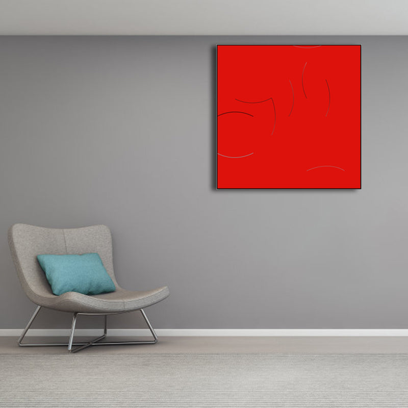 Pastel Color Abstract Wrapped Canvas Textured Scandinavian Living Room Wall Art Decor Clearhalo 'Arts' 'Canvas Art' 1808513