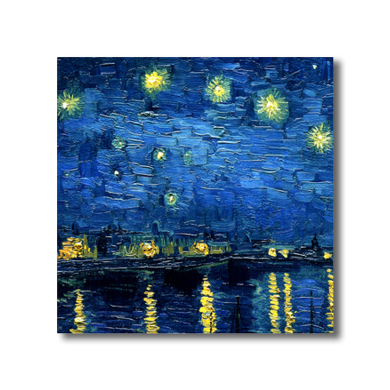 Van Gogh Nature Scenery Painting Traditional Canvas Wall Art Print in Soft Color Clearhalo 'Art Gallery' 'Canvas Art' 'Traditional' Arts' 1808549
