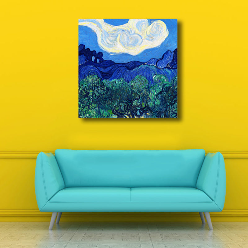 Van Gogh Nature Scenery Painting Traditional Canvas Wall Art Print in Soft Color Clearhalo 'Art Gallery' 'Canvas Art' 'Traditional' Arts' 1808555
