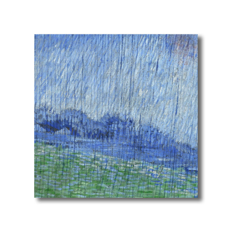 Van Gogh Nature Scenery Painting Traditional Canvas Wall Art Print in Soft Color Clearhalo 'Art Gallery' 'Canvas Art' 'Traditional' Arts' 1808560